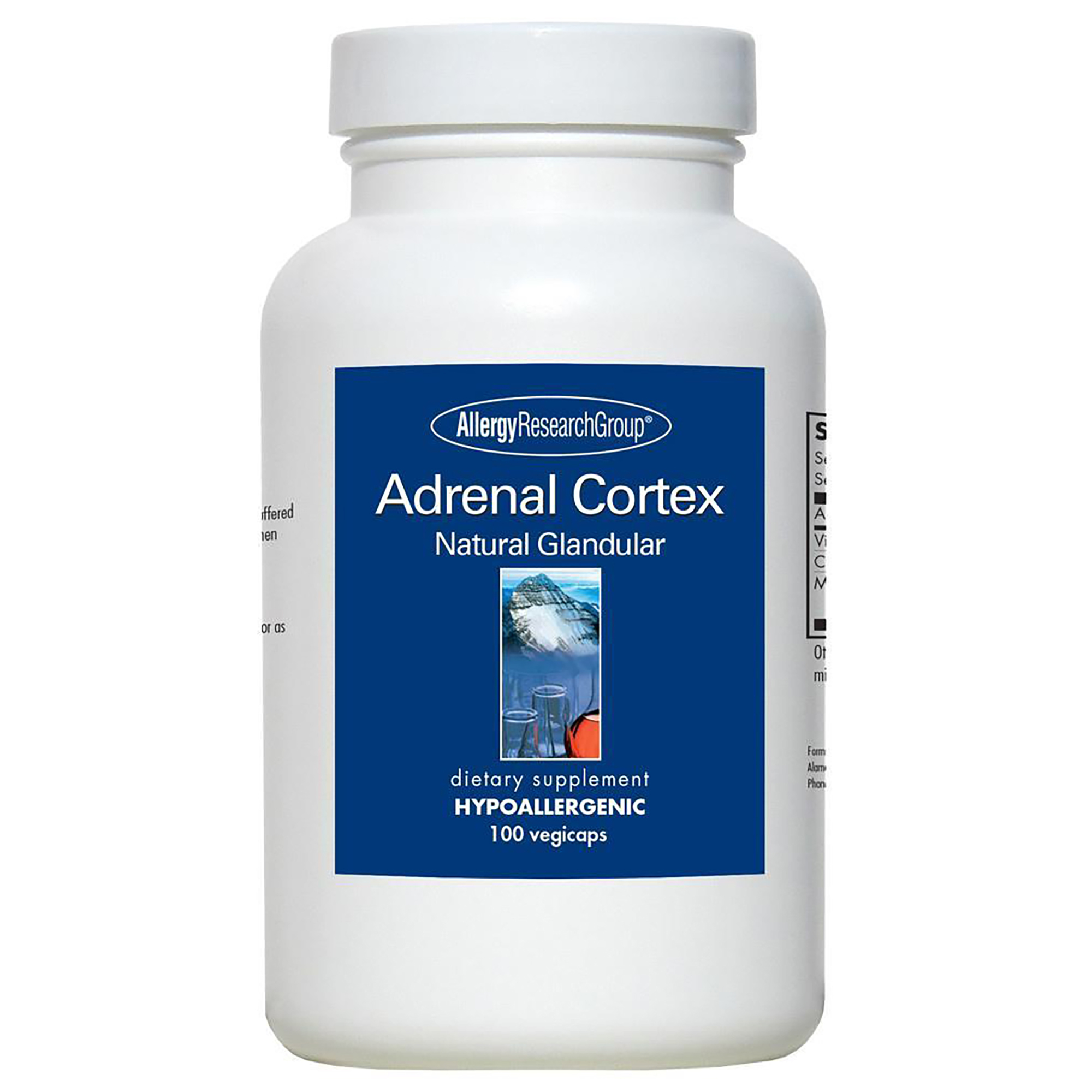 Adrenal Cortex Natural Glandular 100mg, 100 capsules