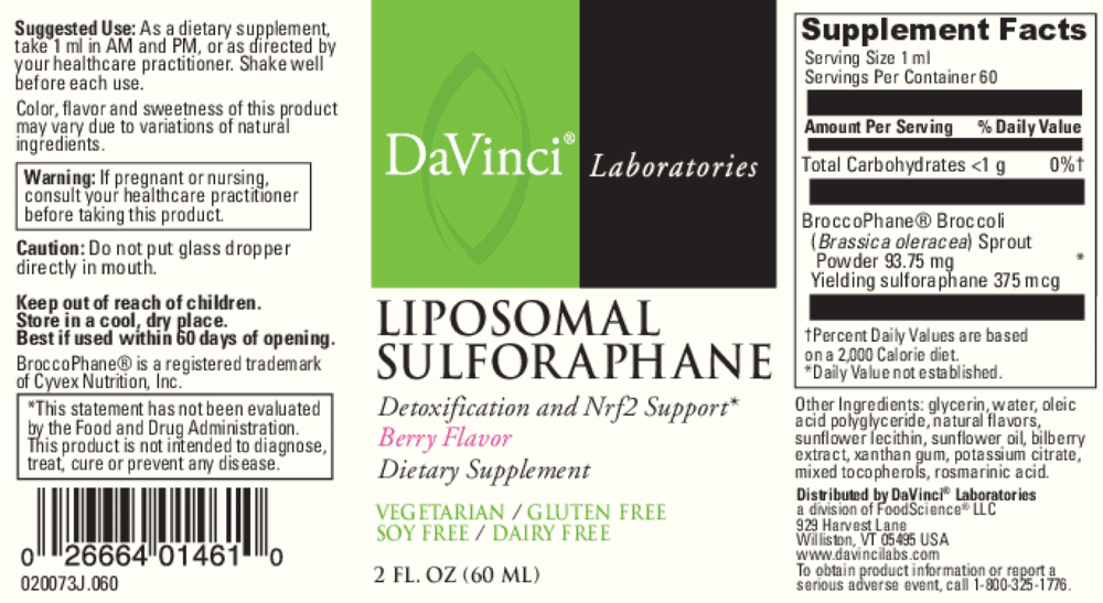 Liposomal Sulforaphane, 2 oz
